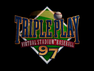 Triple Play 97 title screen for Playstation